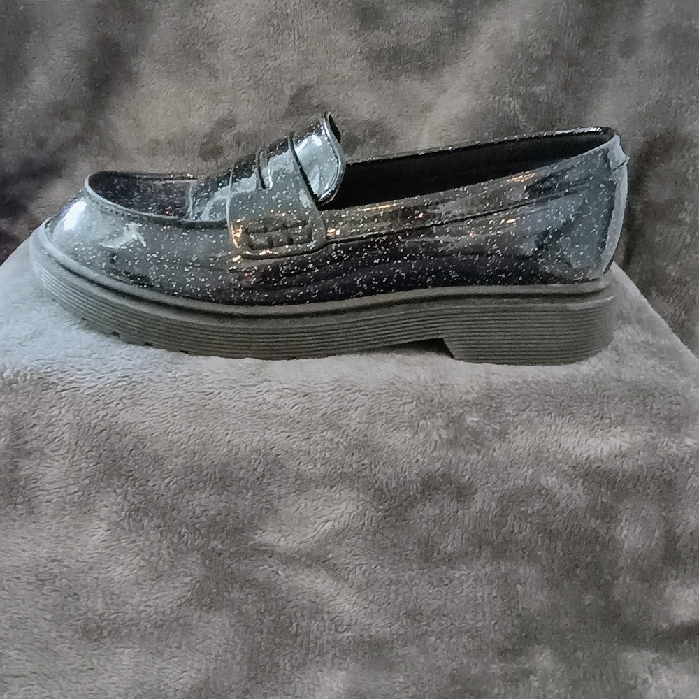 Art Class Celia Glitter Slip-On‎ Loafers Black Onyx  - Girls Size 3 - Picture 9 of 16